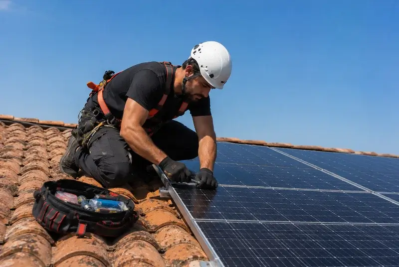 Maintenance et monitoring de panneaux solaires à Bogève
