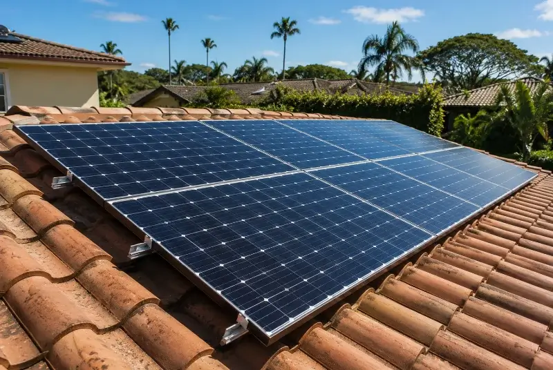Installation de panneaux solaires à Bogève